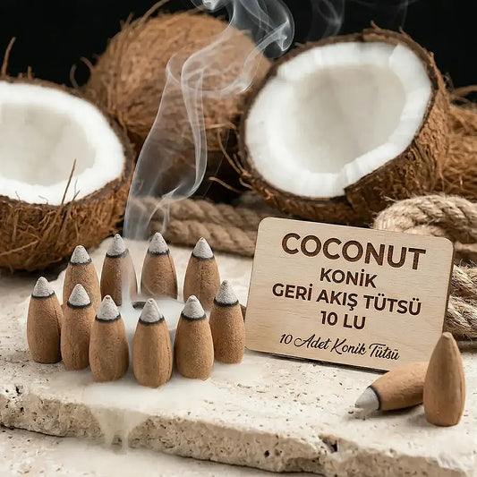 Coconut Konik Geri Akış Tütsü 10 Lu Tütsü Çeşitleri Logosuz Ürünler