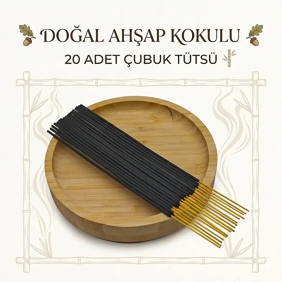 Doğal Ahşap Kokulu - Palo S. - Çubuk Tütsü 25 Gr 20 Adet Tütsü Çeşitleri Logosuz Ürünler - 3